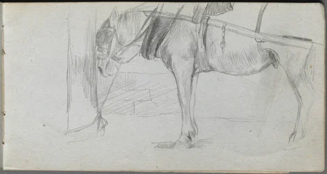 Taccuino, pagina 06: Studio di un cavallo