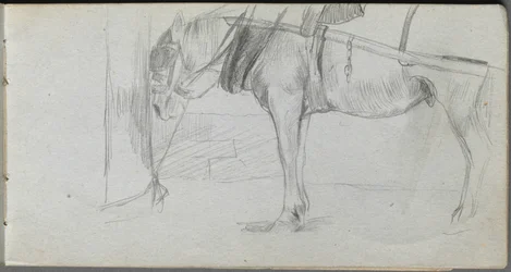 Taccuino, pagina 06: Studio di un Cavallo
