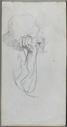Quaderno degli schizzi, pagina 16: Figura malinconica