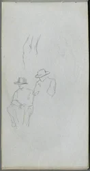 Taccuino, pagina 32: Studio di figure