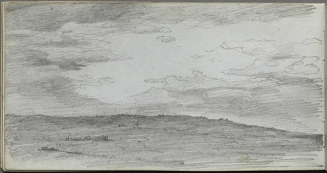 Quaderno degli schizzi, pagina 34: Studio di paesaggio