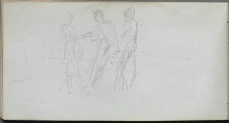Quaderno di schizzi, pagina 42: Tre figure