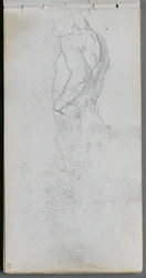 Quaderno degli schizzi, pagina 51: Studio di figura