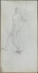 Taccuino, pagina 60: Studio di nudo maschile