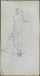 Taccuino, pagina 60: Studio di nudo maschile