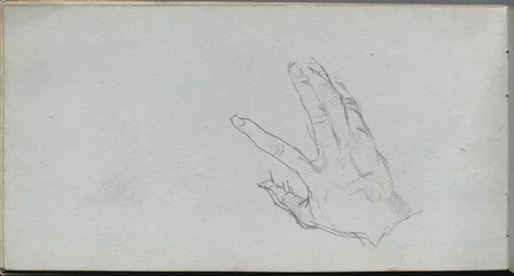 Taccuino, pagina 68: Studio di una mano