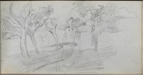 Taccuino, pagina 74: Studio di paesaggio