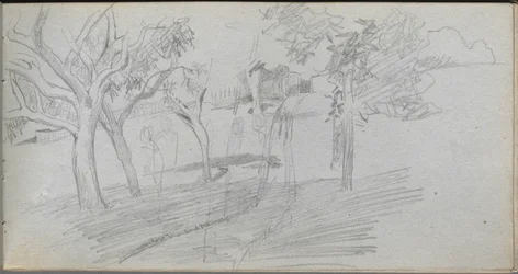 Taccuino, pagina 74: Studio di paesaggio