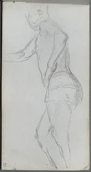 Taccuino, pagina 87: Studio di figura