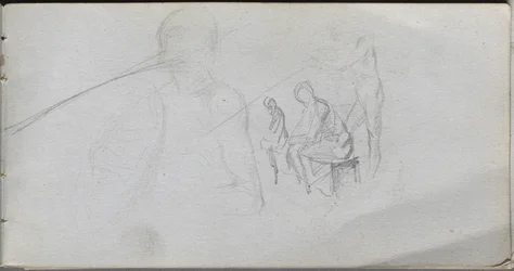 Taccuino, pagina 98: Studio di figure