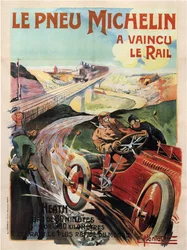 Auto da corsa Panhard e Levassor guidata da Heath - Pneumatici Michelin