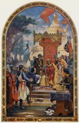 Re Giovanni firma la Magna Carta