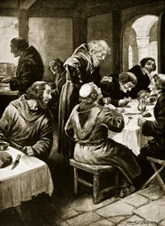 Wimund racconta le sue avventure ai monaci di Byland, 1141 (illustrazione da 