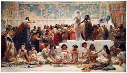 Il mercato matrimoniale babilonese, 1915