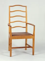 Poltrona, progettata nel 1903, realizzata nel laboratorio di Peter Waals