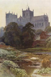 Cattedrale di Ripon dal fiume