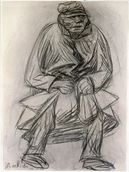 Figura di un mendicante. New York, Museum of Modern Art