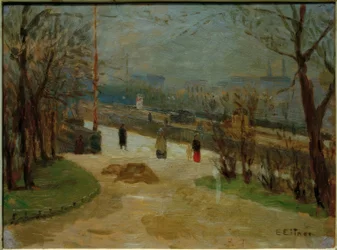 Vista sul ponte Lombardsbrücke e sull