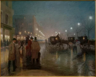 Amburgo, Jungfernstieg di sera