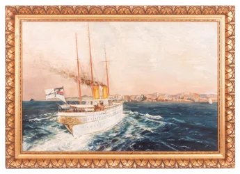 Lo yacht imperiale SMS Hohenzollern al largo delle coste norvegesi