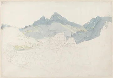 Berchtesgaden con il picco del Watzmann in lontananza