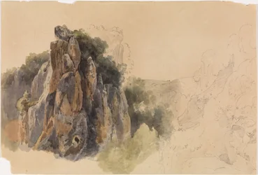 Studio di paesaggio con rocce