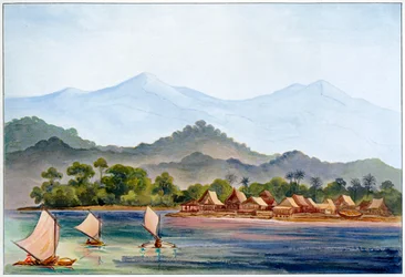 Villaggio, Sumatra, Indonesia