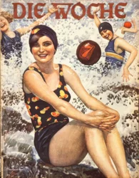 Giovani donne nelle onde