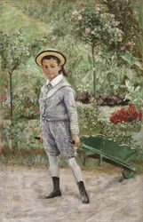 Ragazzo con carriola, 1880