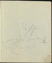 Ballerini e artisti Pagina da un taccuino, c. 1911