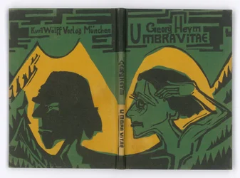 Bucheinband. Georg Heym, Umbra Vitae, München 1924