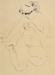 Nudo accovacciato