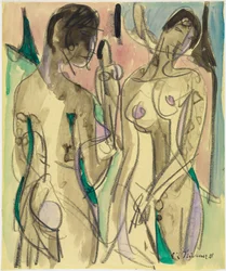 Tre nudi nel bosco