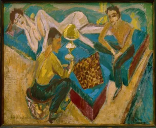 Erich Heckel e Otto Mueller che giocano a scacchi II