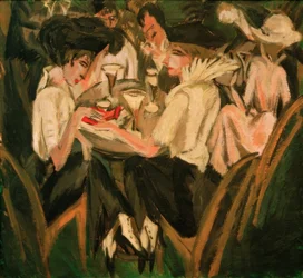 Nel giardino del caffè