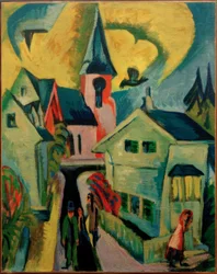 Königstein con chiesa rossa