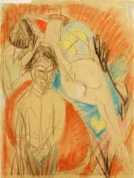 Pittore e donna nuda (Autoritratto con modella)