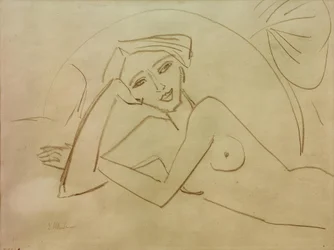 Ragazza nuda sdraiata