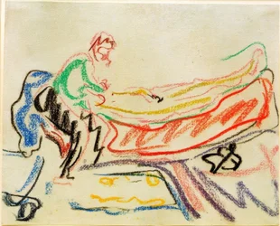 Coppia sul divano (Erich Heckel e modello)