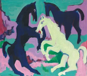 Tre cavalli; Drei Pferde, c.1923