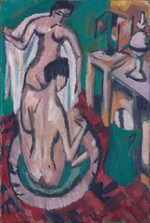 Due nudi in una vasca bassa, c. 1912/1913-1920