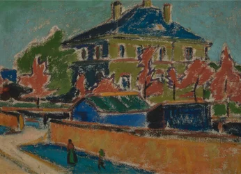 Villa a Dresda, 1910 circa (olio su tela)