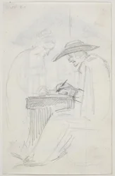 Studio per "Il corrispondente e la ragazza"