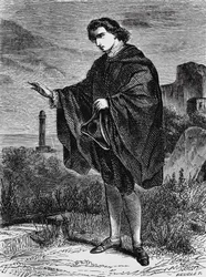 Illustrazione per Il testamento, novella di Ernst Theodor Amadeus Hoffmann, incisione