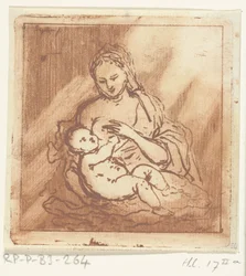 Maria allatta Cristo