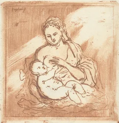 Maria allatta Cristo