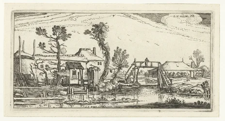 Fattoria su un canale vicino a Haarlem
