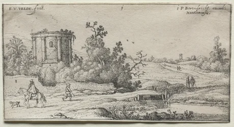 Paesaggi: Paesaggio con Rovine di un Tempio Romano