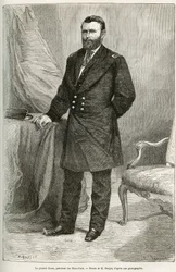 Ritratto di Ulysses Grant (1822-1885), generale americano, comandante delle truppe dell
