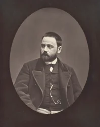 Émile Zola, romanziere, drammaturgo e giornalista francese, 1840-1902, c. 1876